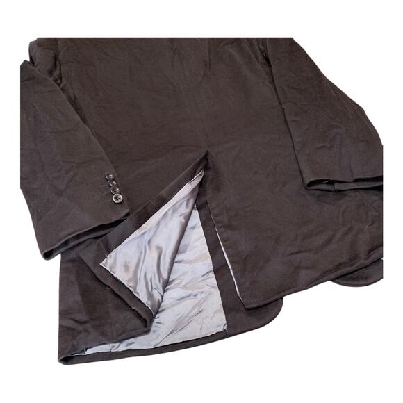 Tom James Blazer Men's Blue Velvet Size 40 Custom Suit Jacket Wedding - Picture 8 of 11